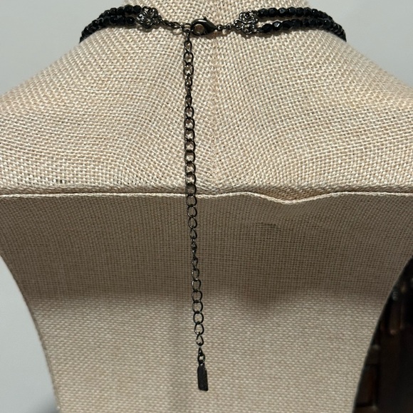 Vintage 1928 Black Beaded Choker - Picture 3 of 5
